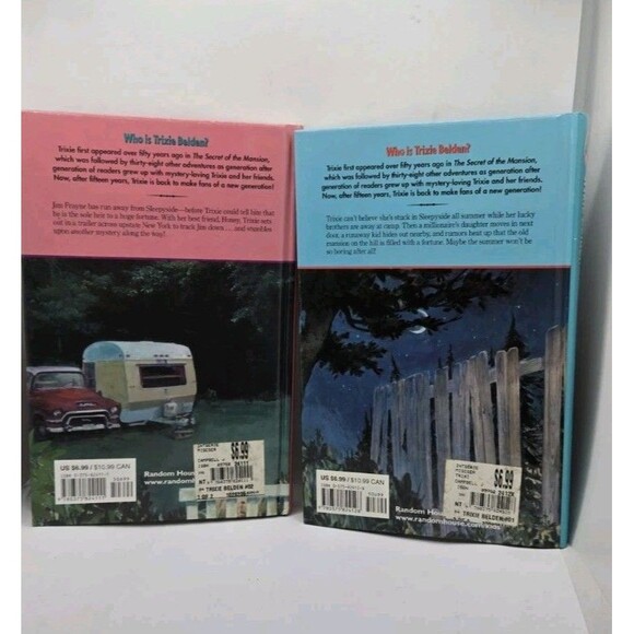 Trixie Belden #1 & 2 The Red Trailer Mystery, Secret of the Mansion Book Set - Picture 6 of 6